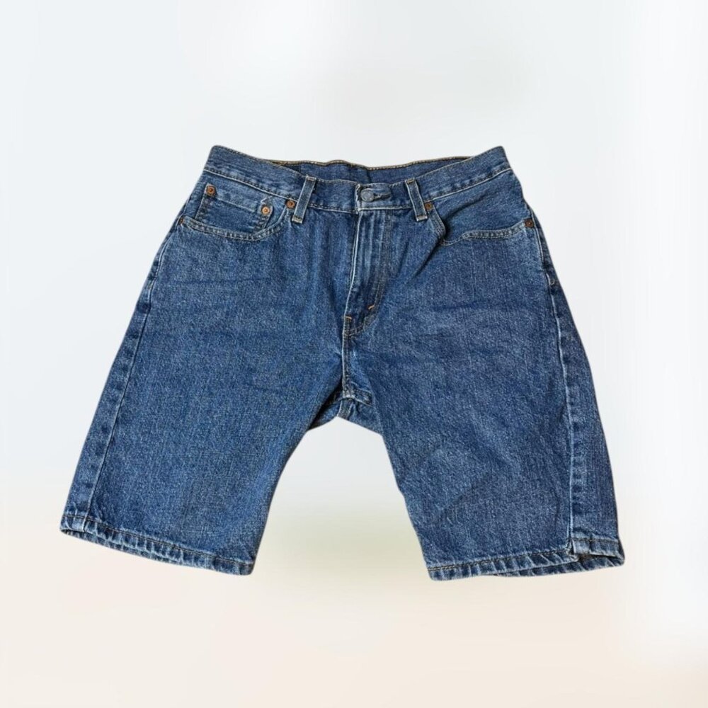 Vintage Retro Levis Capri Denim Bermuda Shorts Women's Waist 30" Y2k Indie